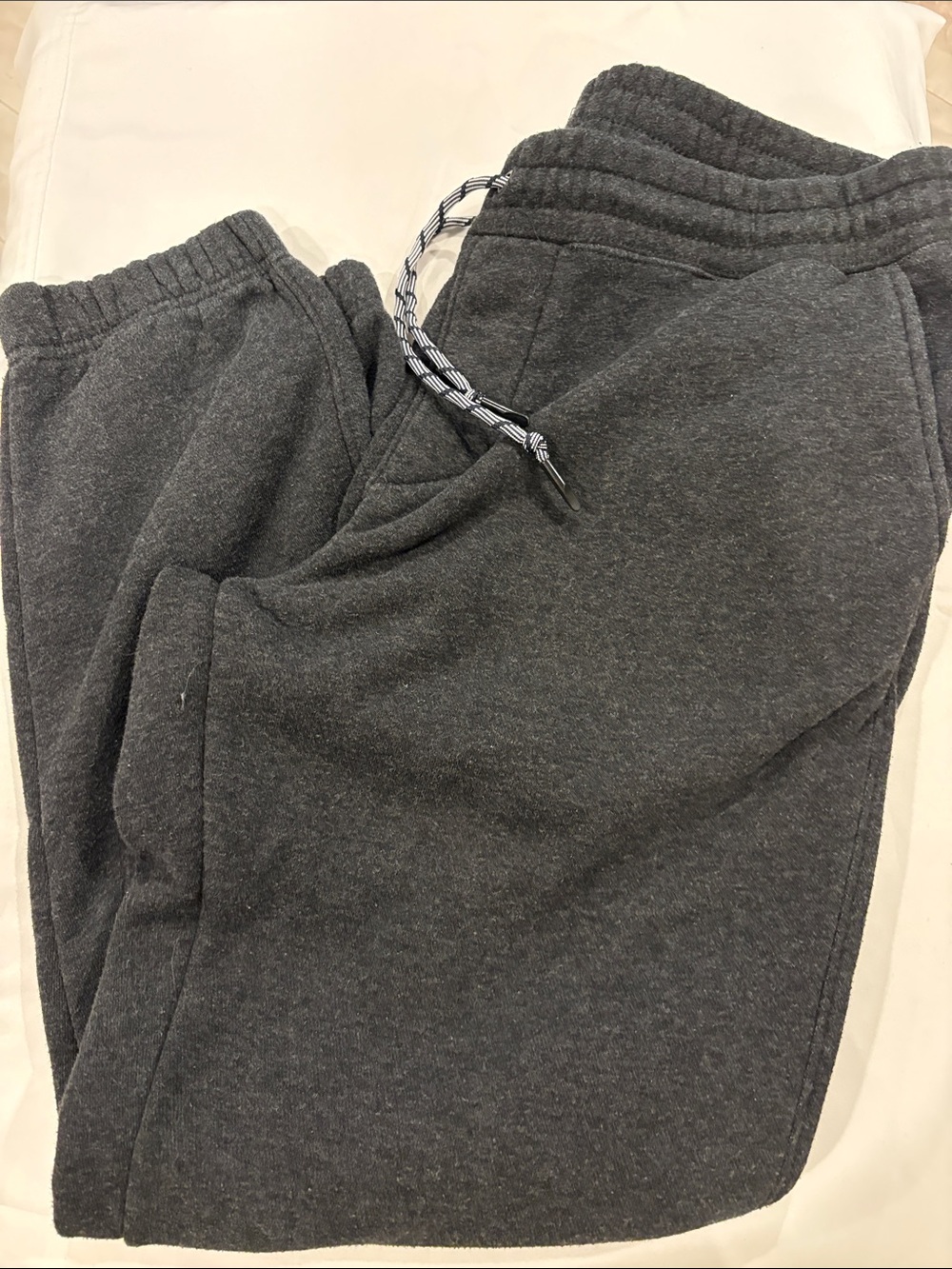 Men’s Weatherpoof Charcoal Gray Fleece Jogger Sweatpants